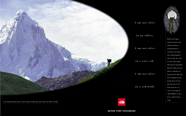 The North Face print ad